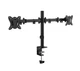 ONN Full-Motion Dual Monitor Arm Mount for 13-27&rdquo; Screens Swivel Tilt Rotate