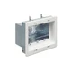 Arlington TVBS507 3-Gang Steel Recessed TV Box with Trim Plate White