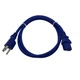 Blue Power Cord for MACKIE PROFX8 PROFX12 PROFX16 PROFX22 4ft