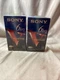 T-120 Sony VHS Blank Tapes (2 tapes) 6 Hours Premium Grade SEALED T-120VF