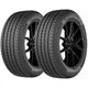 (QTY 2) 215/55R17 Yokohama Avid Ascend GT 94V SL Black Wall Tires