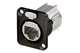 Neutrik NE8FDX-Y6-B etherCON CAT6 sub A /sub Series - D-shape CAT6A panel co...