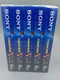 Sony 5 Pack T-120VF Blank VHS Tapes 6 Hour Standard Grade VCR Video Media SEALED