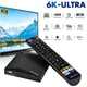 WE2USAT K3 Pro TV Box 6K HDR 4GB+32GB Android 10.0 Live Streaming Built-in WiFi 