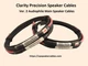 Clarity Precision Ver. 2 Audiophile Main Speaker Cables - 12 ft. Pair Handmade