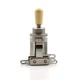 Switchcraft 3-Way Toggle Switch - Short Straight with Genuine Cream