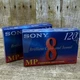 2 NEW Sony Video8 MP 120min 8mm Video Cassette p6-120mpd NTSC NIP