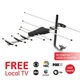 GE Pro Outdoor Antenna 4K Full HD 1080P HDTV/VHF/UHF Free Local HDTV Brand New