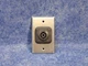 Single Gang Silver Wall Plate with Neutrik NLT4MP-BAG SpeakON Connector (BN20)