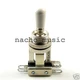 Switchcraft 3-Way Short Frame Toggle Switch w/ Genuine Switchcraft White Tip
