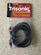 Trisonic 6ft RG-59U Coaxial Cable - Molded - Gold F Connectors TS-FF-06BK NEW
