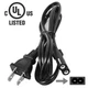 UL 5ft AC Power Cord Cable For JBL Bar 1300X 1170W 11.1.4-Ch Soundbar System