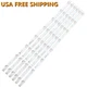 6pcs 65D6-6X8-3030 4C-LB6508-YH02J LED Strips for TCL 65S421 65S423 D65A620U
