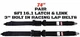 PRO TOURING LAP BELTS 2 POINT SFI 16.1 SEAT BELTS LATCH & LINK BOLT IN 74" BLACK