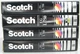 Vintage Betamax Beta Tape Lot of 4 Used Tapes Scotch Model L-750 w/ Cases
