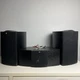 KEF AUDIO iQ3 SP3500 BOOKSHELF SPEAKERS & iQ6c SP3506 CENTER SPEAKER    BLACK