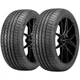 (QTY 2) 185/55R15 Arroyo Grand Sport A/S 82V SL Black Wall Tires