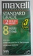 Maxell Video Cassette Standard Grade VHS T-160 8 Hours 3-Pack NEW Sealed