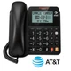 AT&T Corded Home Landline Speakerphone Telephone with Large LCD Display Black