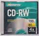 Memorex CD-RW Rewritable Disc in Case 700MB 80min 4X Factory Sealed NEW Single 