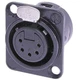 1PC NEUTRIK USA NC5FD-L-B-1 Receptacle DL1 series 5 pin female - solder cup