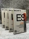 SONY ES L-750 Beta Tapes (4) New Sealed