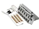 Musiclily Pro Chrome 52.5mm 2-Point Short Block Guitar Tremolo Bridge For Squier