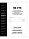 Rotel RB-976 Amplifier Owners Manual