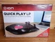 ION QUICK PLAY LP USB Powered LP-to-MP3 Turntable Records  