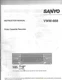 Sanyo VCR VWM-668 Owners Manual : Video Cassette Recorder