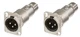 2 Neutrik Na3mdf 3 Pin Mic Xlr Male To Female Adapter Feed/pass Thru Converter