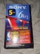 Sony Blank VHS Tape Premium Grade T-120VF  5 Pack Sealed Package 6hr NBA Contest