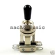 Switchcraft 3-Way Short Toggle Switch w/ Genuine Switchcraft Black Tip