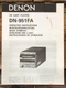 Denon DN-951FA DN-951 FA CD Cart Player Owners / User Manual *Original*