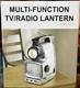 NEW SEALED BOX Home Accents 8 Functions TV Radio Lantern Flashlight SW-3533