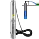 Deep Well Submersible Pump 4in 3HP Stainless Steel 37GPM 640ft Head