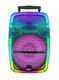 QFX Portable Bluetooth Rechargeable Speaker with Party Lights, TMS-1560, Multico