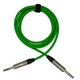 MOGAMI GREEN TRS CABLE 2 FT NEUTRIK  1/4" CONNECTORS 2549 NP3X PATCH
