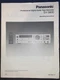 Panasonic SV-3800 Owners Manual Digital Audio Tape Recorder DAT Original