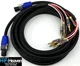 Blue Jeans Cable Canare 4S11 Bi-Wire Speaker Cables NL2FX SpeakON to Banana Male