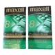 Maxell T-160 GX-Silver High Quality Lot of 2 VHS Cassette Tape 8 Hour NEW Sealed