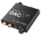 24-Bit 192 kHz Digital Audio To Analog Converter │Volume Bass Control Dial