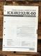 Yamaha KX-W232 K-60 Cassette Service Manual *Original*