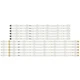 Full Set TV LED Backlight Strips For Samsung UN55KU6500F UN55KU650DF UN55KU6600F