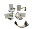 (4)  EXTRON WPB 103 Gang Wallplate with Computer Video, Stereo Audio Connector