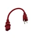 1' Red Power Cable for MACKIE PROFX8 PROFX12 PROFX16 PROFX22