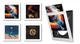 Show & Listen Record Frame White 4 Pack LP Frame Vinyl Record