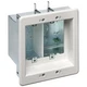 Arlington TVBS505 2 Gang Steel Recessed TV Box Low Voltage Power Outlet