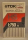 TDK Super Avilyn HS High Standard L-750 Beta Blank Tape NEW SEALED