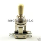 Switchcraft 3-Way Short Toggle Switch w/ Genuine Switchcraft Cream Tip